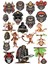 Goril Sticker Set-3 19 Parça Telefon, Tablet, Defter, Laptop Sticker 1