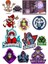 Shaman Büyücü Sticker Set-1 14 Parça Telefon, Tablet, Defter, Laptop Sticker 1