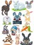 Tavşan Sticker Set-1 12 Parça Telefon, Tablet, Defter, Laptop Sticker 1