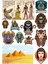 Mısır Temalı Sticker Set-3 13 Parça Telefon, Tablet, Defter, Laptop Sticker 1