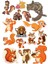 Sincap Sticker Set-1 16 Parça Telefon, Tablet, Defter, Laptop Sticker 1