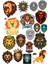 Aslanlar Lions Sticker Set-1 15 Parça Telefon, Tablet, Defter, Laptop Sticker 1