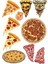 Pizza Sticker Set 10 Parça Telefon, Tablet, Defter, Laptop Sticker 1
