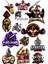 Spartan Savaşçı Sticker Set-1 13 Parça Telefon, Tablet, Defter, Laptop Sticker 1
