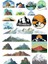 Dağlar Sticker Set-2 19 Parça Telefon, Tablet, Defter, Laptop Sticker 1