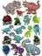 Dino Dinazro Sticker Set-1 9 Parça Telefon, Tablet, Defter, Laptop Sticker 1