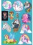 Uncorn Sticker Set-1 12 Parça Telefon, Tablet, Defter, Laptop Sticker 1