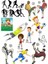 Futbol Sticker Set-1 16 Parça Telefon, Tablet, Defter, Laptop Sticker 1