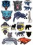 Leopar Sticker Set-2 17 Parça Telefon, Tablet, Defter, Laptop Sticker 1