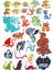 Ejderha Dragon Sticker Set 24 Parça Telefon, Tablet, Defter, Laptop Sticker 1
