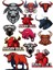 Boğa Sticker Set-9 16 Parça Telefon, Tablet, Defter, Laptop Sticker 1