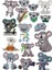 Koala Sticker Set-1 17 Parça Telefon, Tablet, Defter, Laptop Sticker 1