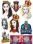 Kraliçe Sticker Set 8 8 Parça Telefon, Tablet, Defter, Laptop Sticker 1