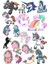 Unicorn Sticker Set 7 15 Parça Telefon, Tablet, Defter, Laptop Sticker 1