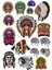 Kızıl Derili Apachi Sticker Set-4 15 Parça Telefon, Tablet, Defter, Laptop Sticker 1