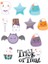 Sevimli Sticker Set 1 12 Parça Telefon, Tablet, Defter, Laptop Sticker 1