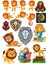 Aslan Sticker Set-17 17 Parça Telefon, Tablet, Defter, Laptop Sticker 1