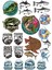 Balık Balıkçı Sticker Set 17 Parça Telefon, Tablet, Defter, Laptop Sticker 1