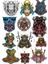 Samuray Sticker Set 2 12 Parça Telefon, Tablet, Defter, Laptop Sticker 1