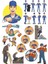 Işçi Sticker Set-1 15 Parça Telefon, Tablet, Defter, Laptop Sticker 1