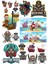Korsan Kuru Kafa Sticker Set-3 15 Parça Telefon, Tablet, Defter, Laptop Sticker 1