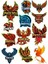 Anka Kuşu Phoneix Sticker Set-2 12 Parça Telefon, Tablet, Defter, Laptop Sticker 1