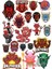 Şeytan Sticker Set 16 16 Parça Telefon, Tablet, Defter, Laptop Sticker 1