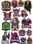 Kadın Karakterler Sticker Set 2 14 Parça Telefon, Tablet, Defter, Laptop Sticker 1
