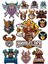 Vikingler Sticker Set-1 17 Parça Telefon, Tablet, Defter, Laptop Sticker 1