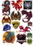 Dragon Ejderha Sticker Set-13 14 Parça Telefon, Tablet, Defter, Laptop Sticker 1