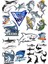 Köpek Balığı Sticker Set 21 Parça Telefon, Tablet, Defter, Laptop Sticker 1