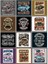 Retro Car Poster Sticker 12 Parça Telefon, Tablet, Defter, Laptop Sticker 1