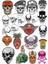 İskelet Sticker Set-13 25 Parça Telefon, Tablet, Defter, Laptop Sticker 1