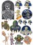Mumya ve Zombi Sticker Set 2 17 Parça Telefon, Tablet, Defter, Laptop Sticker 1