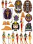 Mısır Temalı Sticker Set-4 15 Parça Telefon, Tablet, Defter, Laptop Sticker 1