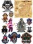 Korsan Sticker Set 3 12 Parça Telefon, Tablet, Defter, Laptop Sticker 1