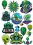 Uzaylılar Sticker Set 7 15 Parça Telefon, Tablet, Defter, Laptop Sticker 1