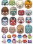 Farklı Yüzler Sticker Set 26 Parça Telefon, Tablet, Defter, Laptop Sticker 1