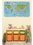 Eğitici Dünya Haritası Dünya Atlası Çocuk ve Bebek Odası Duvar STICKER-3783 1