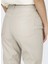 Yüksek Bel Normal Krem Kadın Pantolon Onlemıly Hw St Ank Faux Leather Pnt 5