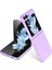 - Samsung Galaxy Z Flip 5 - Kılıf Koruyucu Sert Kıpta Kapak - Mor - T27869 1