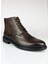 Deri Kahverengi Fermuarlı Erkek Kışlık Bot 2