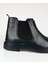 Deri Siyah Chelsea Erkek Günlük Kışlık Bot 5