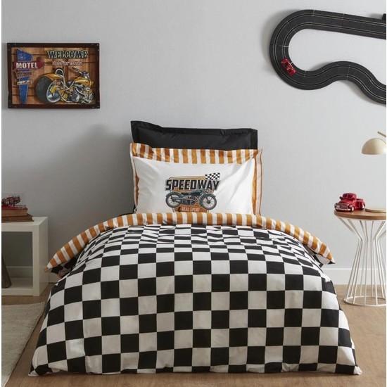 Karaca Home Young Speed Way %100 Pamuk Tek Kişilik Fitted Nevresim Takımı