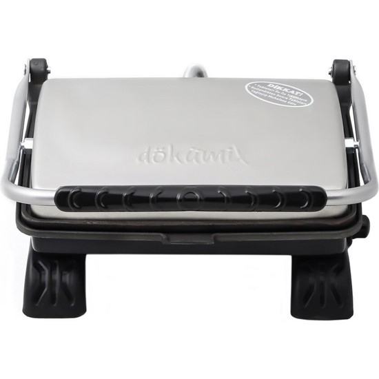 DÖKÜMİX Orginal Döküm Organik Tost Makinesi 1800W Inox Gri Ev Tipi