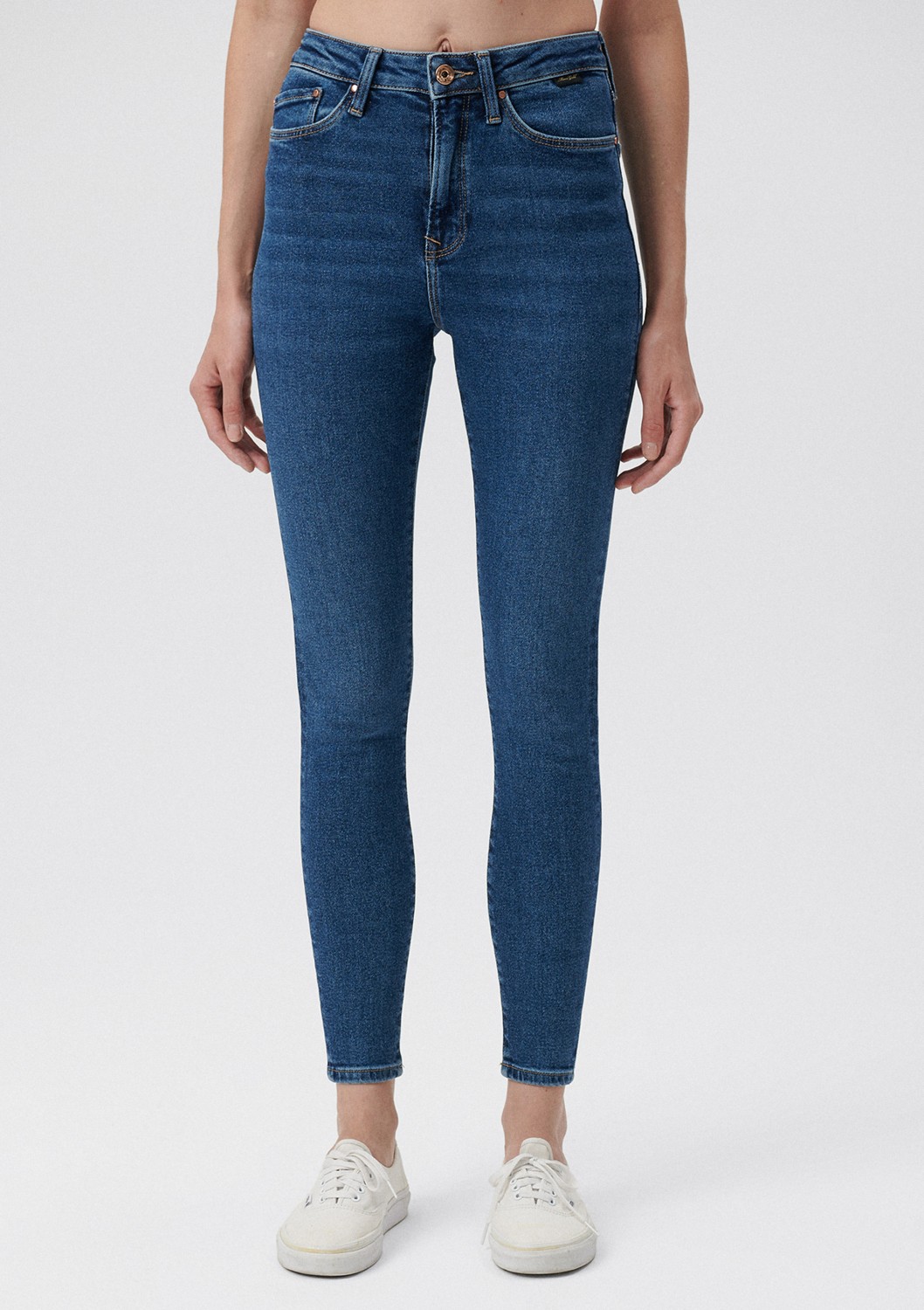 Mavi Serenay Gold Shape Koyu Mavi Jean Pantolon 100980-33687 görsel 3