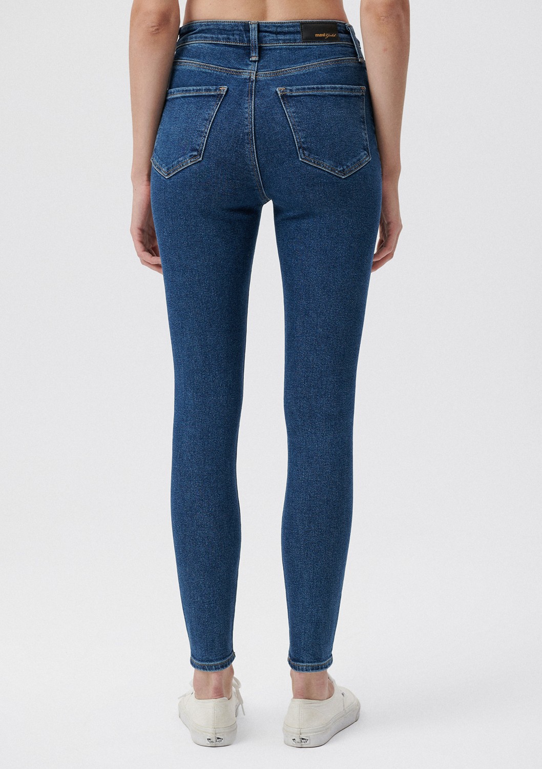 Mavi Serenay Gold Shape Koyu Mavi Jean Pantolon 100980-33687 görsel 4