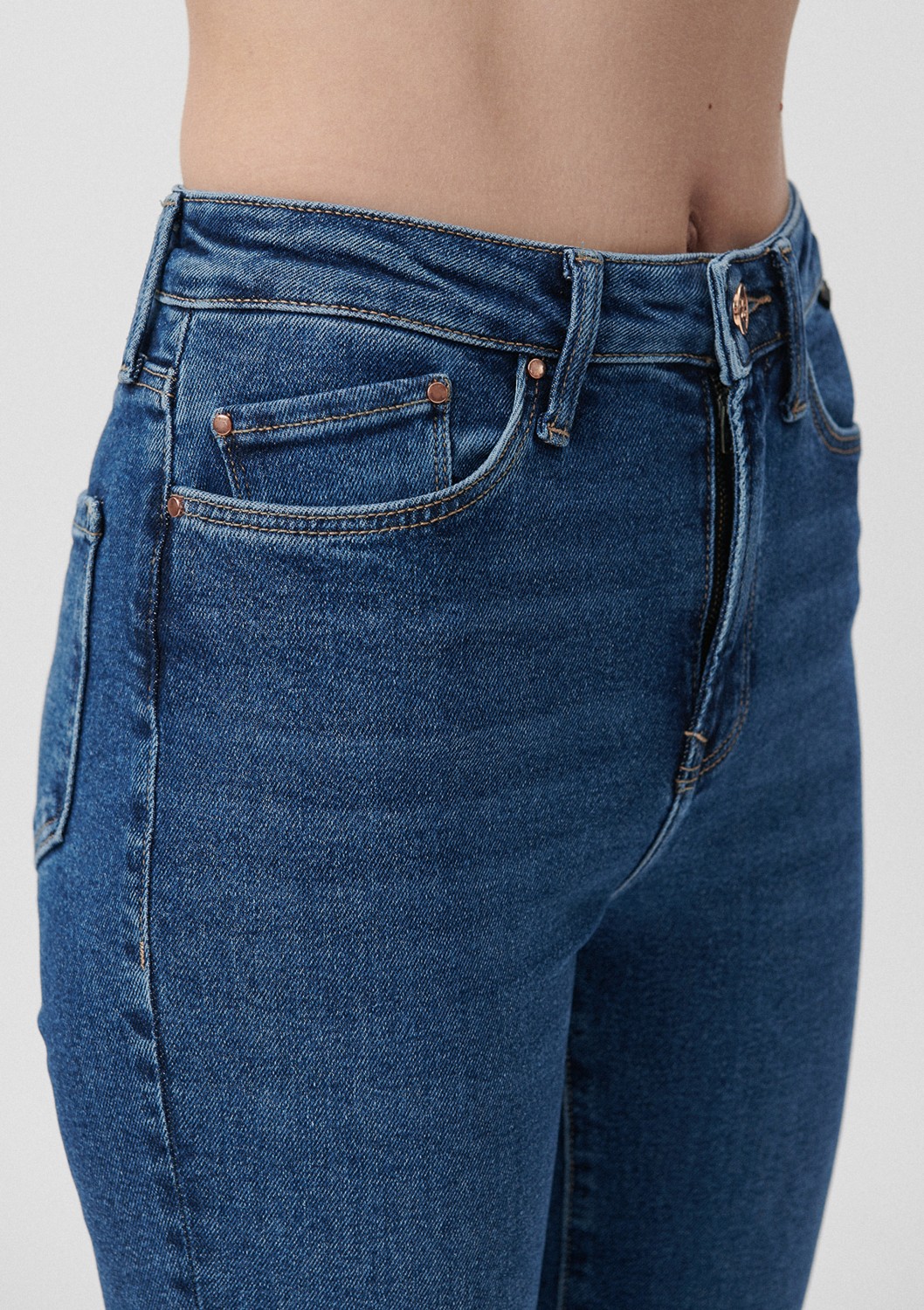 Mavi Serenay Gold Shape Koyu Mavi Jean Pantolon 100980-33687 görsel 6