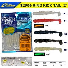 Balıkmarketim Cultiva 82906 Ring Kick Tail Lrf Silikonu 5 cm