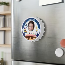 Leylaser 50 Adet Kapak Açacak  Resimli Kişiye Özel Magnet Buzdolabı Süsü, Doğum Günü Erkek Çocuk  1